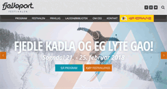 Desktop Screenshot of fjellsportfestivalen.no